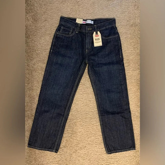 LEVI’S 505 Regular Midnight Adjustable Waistband Straight Leg‎ - Picture 2 of 7